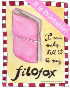 LimeTreeFruits.com // I can only tell it to my Filofax