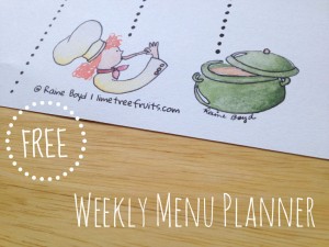 LimeTreeFruits.com // Weekly Menu Planner