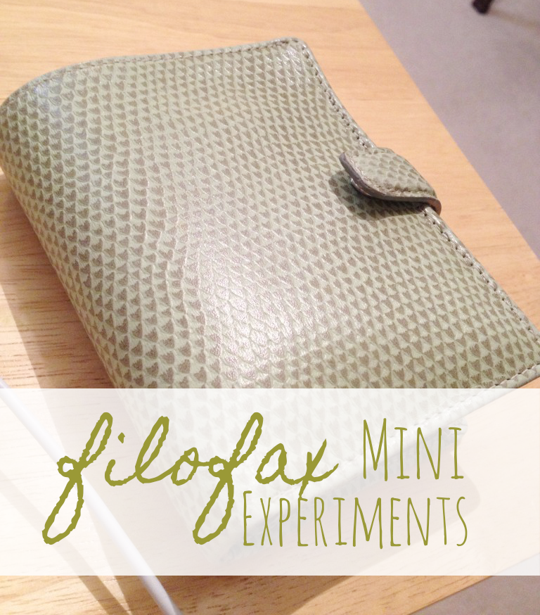 Filofax Mini Experiments #1