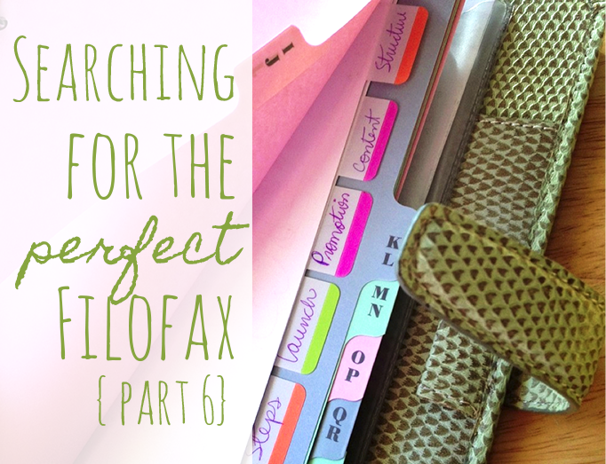 Filofax Swap 6 – Never giving up!