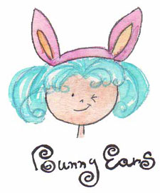 LimeTreeFruits // watercolor children's illustration bunny ears