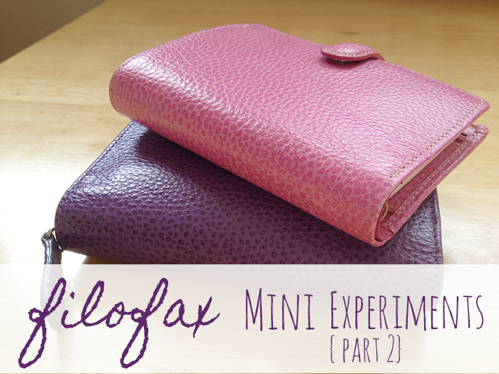 The Mini Filofax Challenge: Wallet Experiments – Part 2