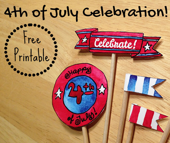 LimeTreeFruits.com // 4th of July Party Printables