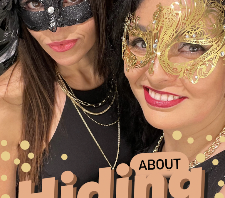 A Masquerade Party and hiding behind sparkly facades