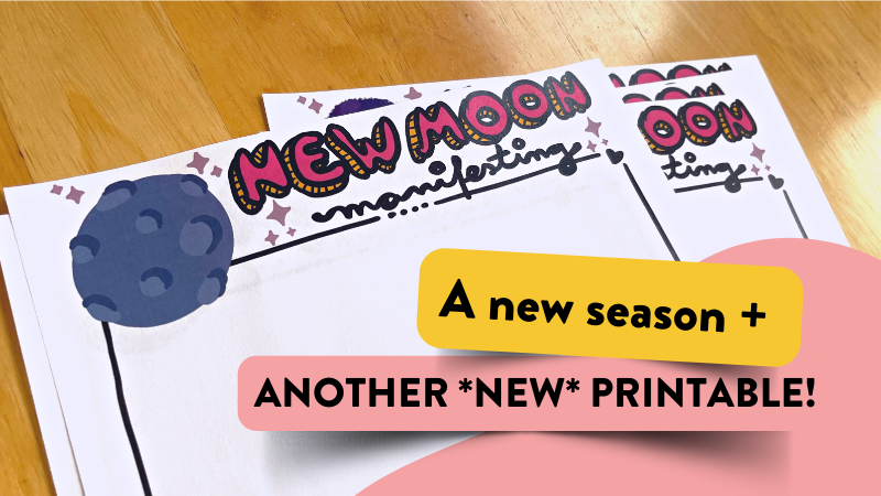 New Moon Manifestation Printable